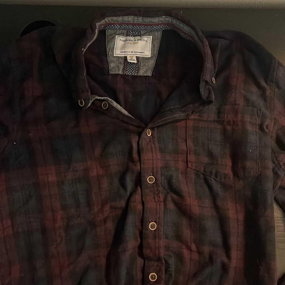 Casual plaid button down